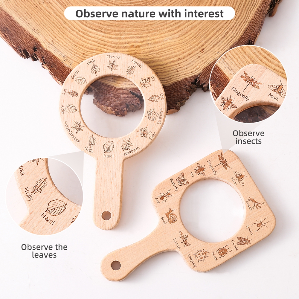 Wooden Magnifying Glass Outdoo - Outdoor Adventure Learning reseña y precio