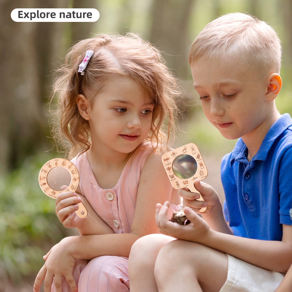Wooden Magnifying Glass Outdoo - Outdoor Adventure Learning reseña y precio