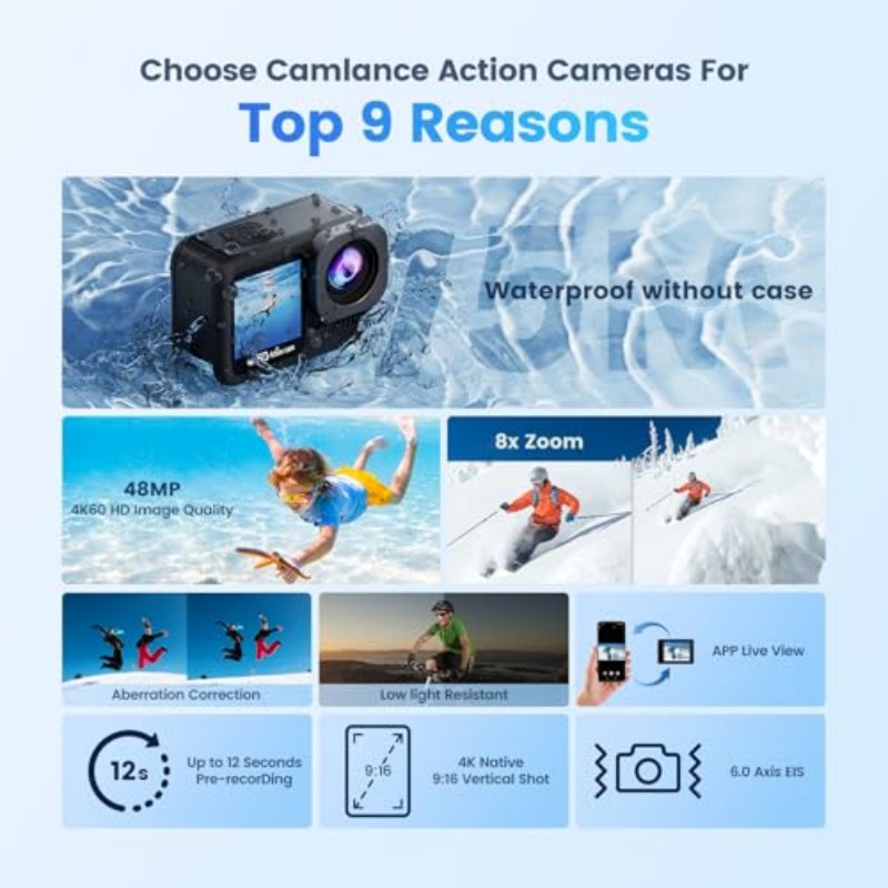 Mini body camera, 2K action ca - Outdoor Adventure Series reseña y precio
