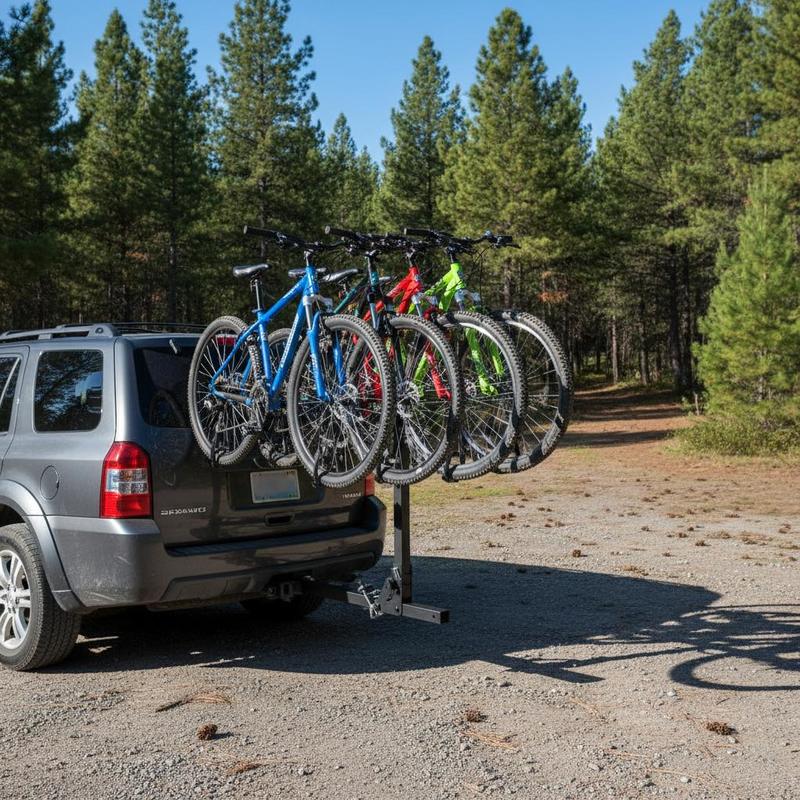 Vehicle Bicycle Carrier 4-Bike - Outdoor Adventure Rv reseña y precio
