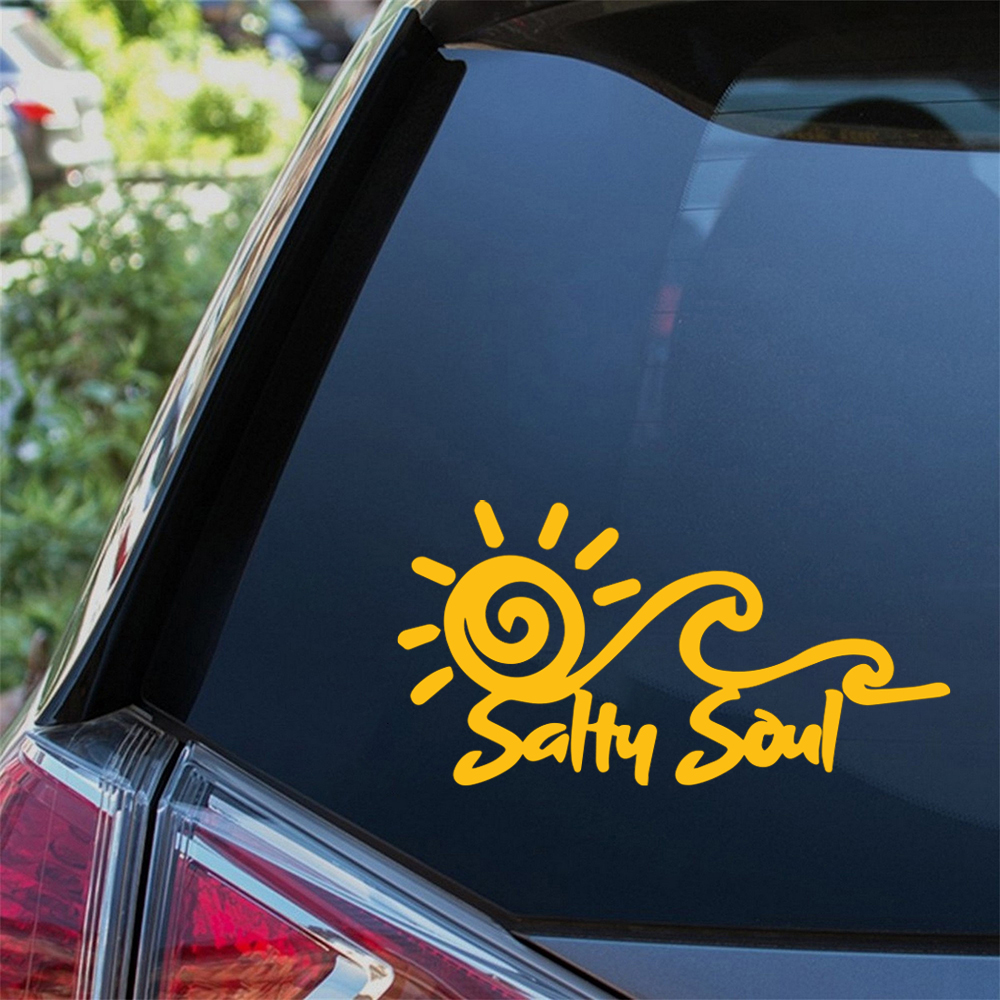 Salty Soul Sun Wave Vinyl Stic - Outdoor Adventure Rv reseña y precio