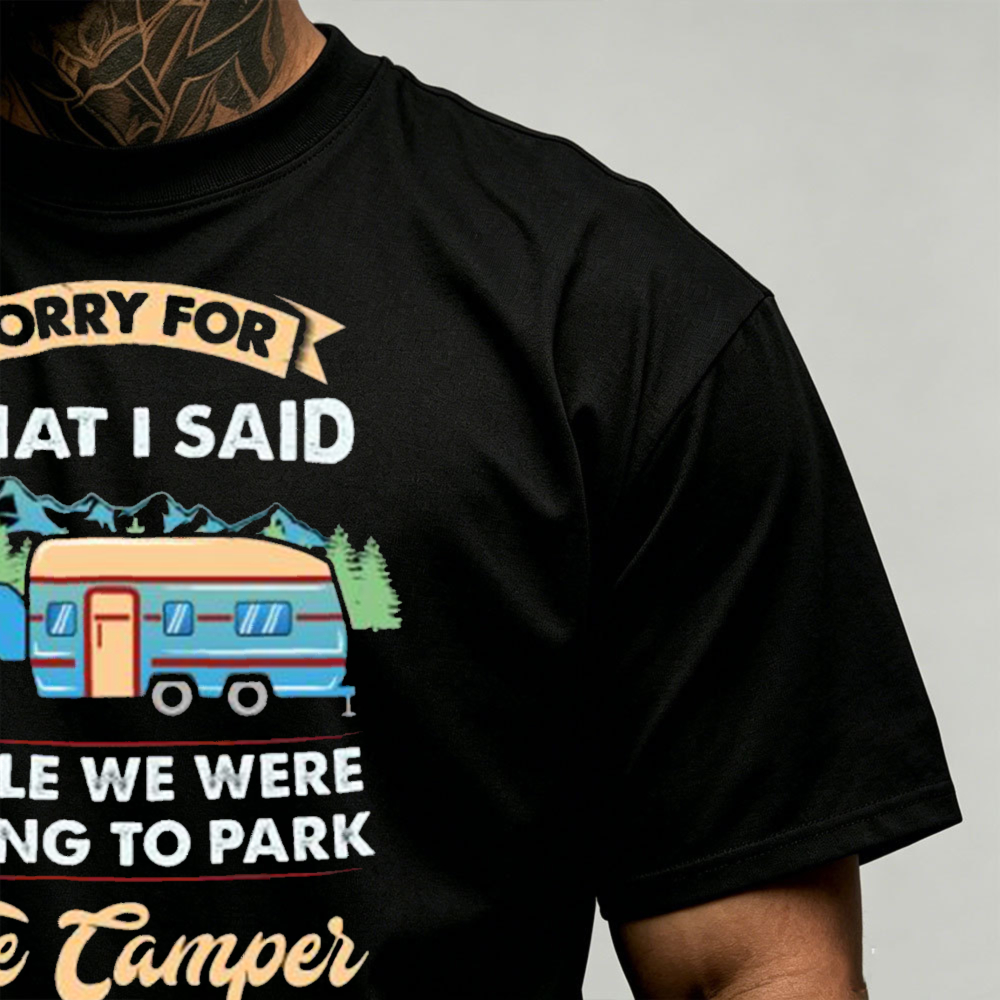 Camper Trailer Camping Graphic - Outdoor Adventure Rv reseña y precio