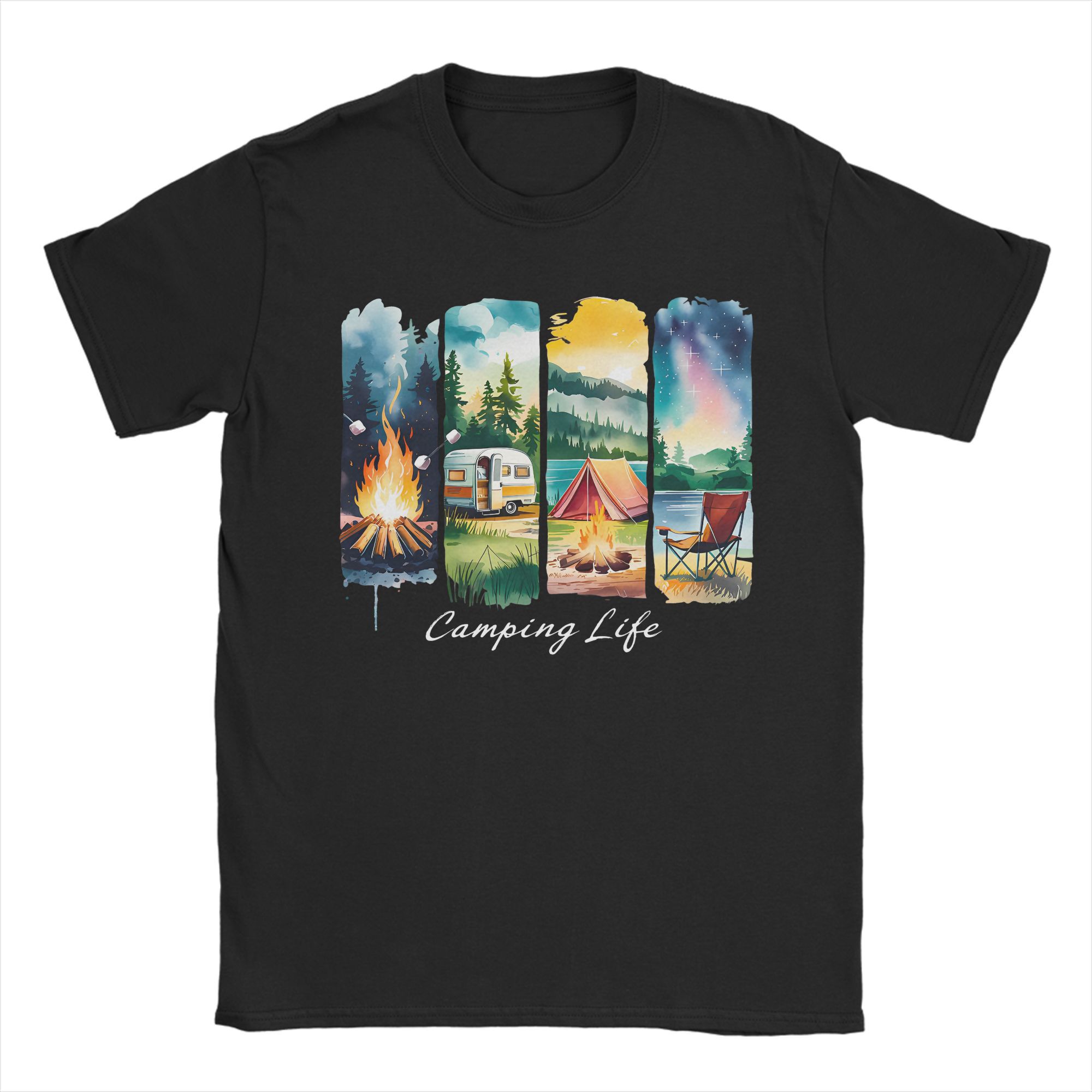 Camping Life T-Shirt RV Tent C - Outdoor Adventure Rv reseña y precio