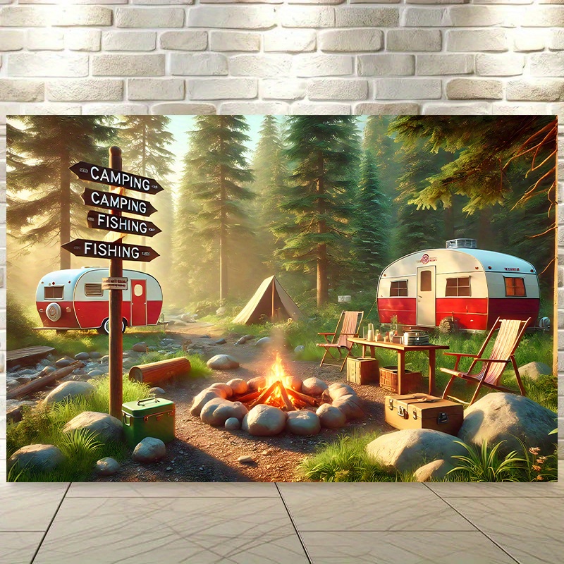 Camping RV Trailer Tapestry Ou - Outdoor Adventure Rv reseña y precio