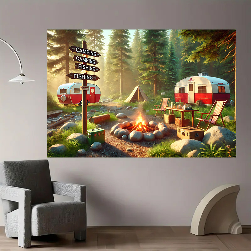 Camping RV Trailer Tapestry Ou - Outdoor Adventure Rv reseña y precio