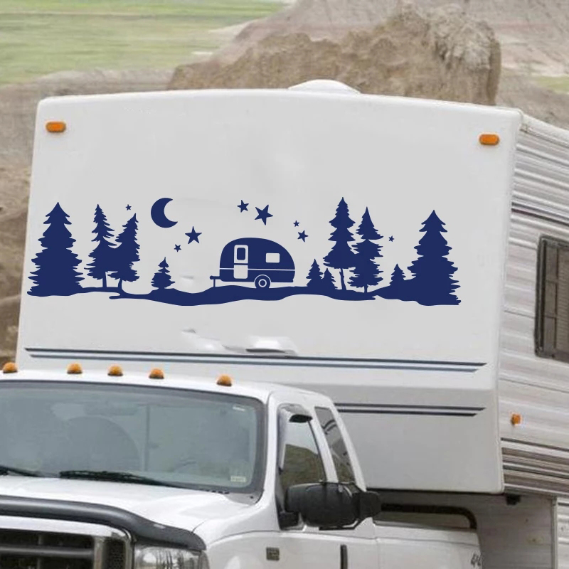 Large star forest vinyl Car st - Outdoor Adventure Rv reseña y precio